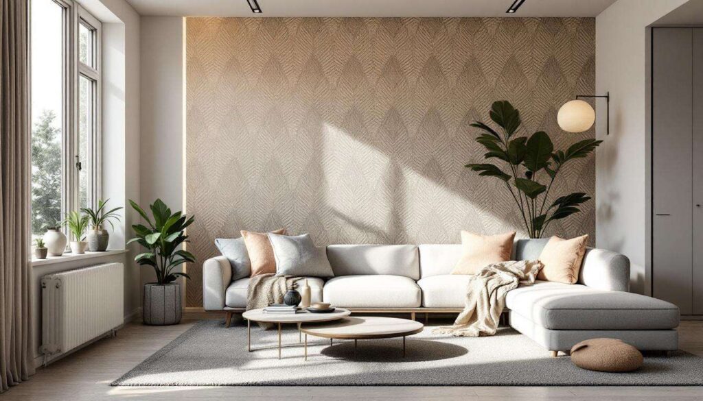 Voici la technique déco 2026 qui agrandit le salon sans travaux: un seul mur d’accent, validé par Habitat et AM.PM