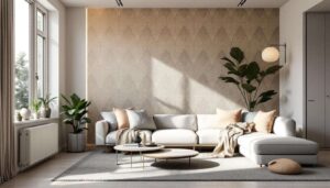 Voici la technique déco 2026 qui agrandit le salon sans travaux: un seul mur d’accent, validé par Habitat et AM.PM