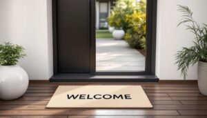 Paillasson devant la porte : pourquoi les architectes le déconseillent et ce qui le remplace