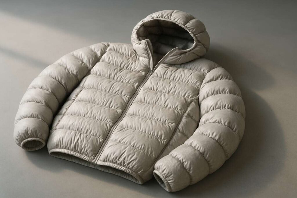 Doudoune aplatie : deux gouttes sur un coton suffisent pour qu’elle retrouve son gonflant
